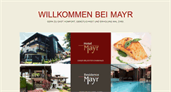 Desktop Screenshot of hotelmayr.com